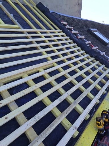 Toiture pendant la rénovation